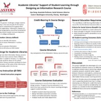 Academic Libraries’ Support of Student Learning through Designing a Library-based Research Information Literacy Course 